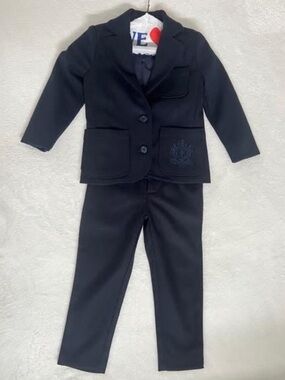 Navy Kids Matching Suit - Navy